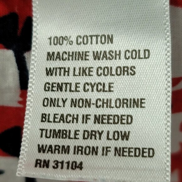 Crown & Ivy Red White & Blue  Dog Print Blouse Large - Picture 12 of 12